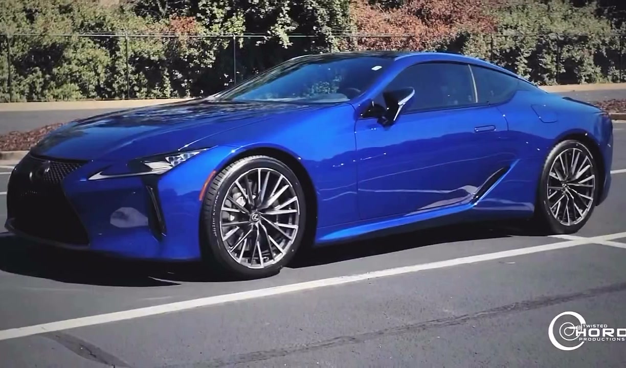 Blue Lexus LC 500 in full profile, shot by Ed Jones